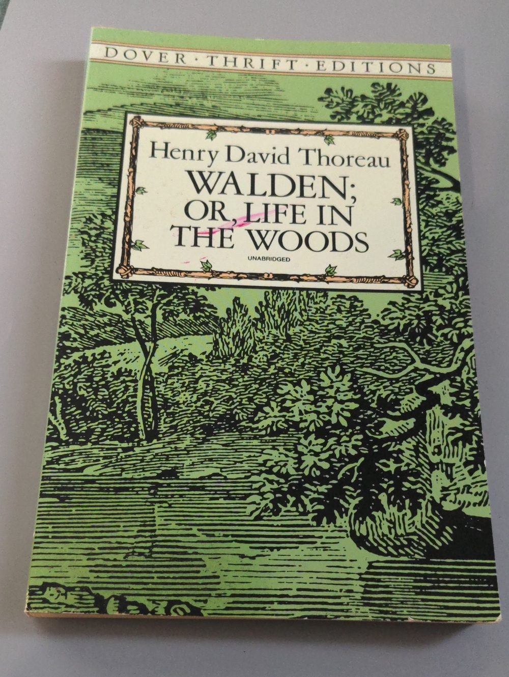 Walden Or Life In The Woods By Henry David Thoreau Dover Thrift Edition Vintage